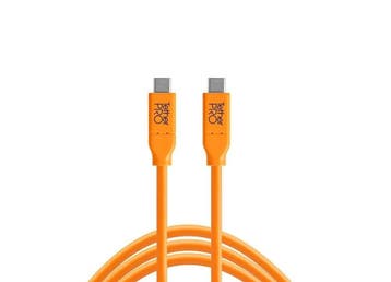 Tether Tools TetherPro USB-C - USB-C (4,6m oranje), Ophalen of Verzenden, Nieuw