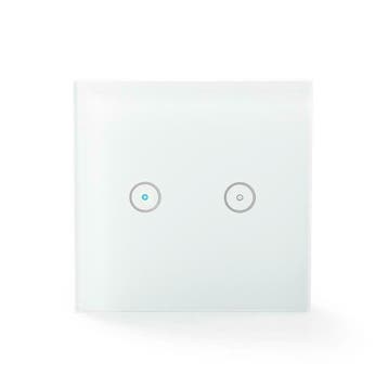 Smart wandschakelaar wit - Tweevoudig - 1000W - SmartLife, Ophalen of Verzenden, Nieuw