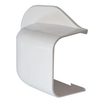 Canalit Muurafdekkap 65 x 50 mm pvc wit, Ophalen of Verzenden, Nieuw