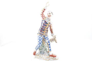 Meissen - Beeldje - Harlequin without Mask (Harlekin ohne