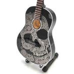 Miniatuur gitaar van Sugar Skull met gratis standaard, Ophalen of Verzenden, Nieuw, Pop, Beeldje of Miniatuur