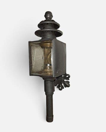 Lantaarn - da Fiacre - dik glas, Gietijzer -