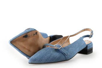 Notre-V Slingbacks in maat 42 Blauw, Notre-V, Zo goed als nieuw, Verzenden, Blauw