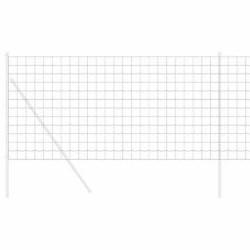 vidaXL Hexagon Hek 50 x 1,4 m Verzinkt staal zilver, Verzenden, Nieuw, IJzer