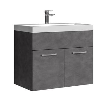 Badkamermeubel Montreal Set 01 60 x 35 cm Donker Grijs, Verzenden, Nieuw, Wastafelkast