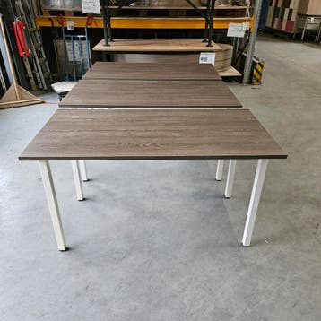 Gispen kantoortafel NIEUW blad Logan eiken - 140x70 cm (alle, Ophalen of Verzenden, Nieuw in verpakking