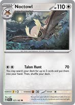 Noctowl 127/162 reverse holo Temporal forces, Ophalen of Verzenden, Nieuw, Losse kaart, Foil