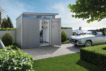 Biohort berging avantgarde met enkele deur kwartsgrijs, 260, Nieuw