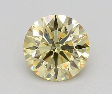 1 pcs Diamant (Natuurlijk gekleurd) - 0.53 ct - Rond - Fancy, Nieuw