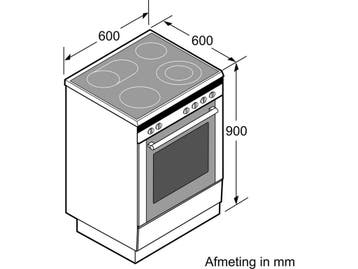 BOSCH HLN39A050U - Fornuis 60 cm - Inductie 7900 W -, Verzenden, Zo goed als nieuw