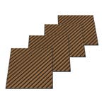 Akoestisch wandpaneel Vang 12 stuks 4,32 m² diagonaal teak 6, Verzenden, Nieuw