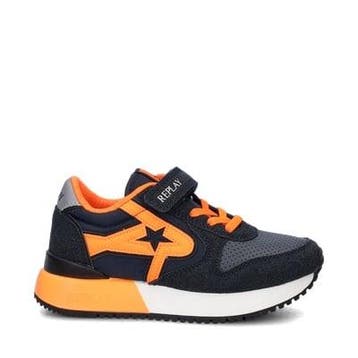 Replay Fiber Jr klittenbandschoenen voor jongens, Verzenden, Nieuw, Blauw, Replay