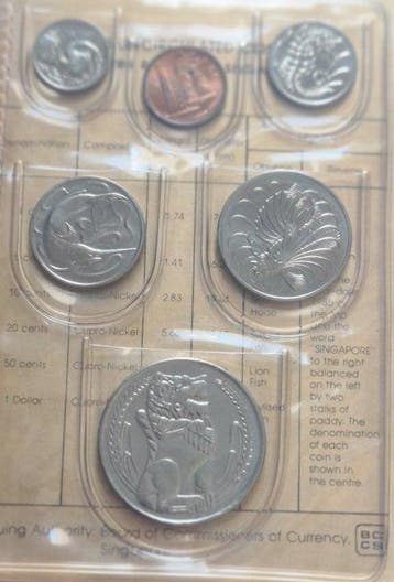 Singapore. 1985, UNC Coin Set (Zonder minimumprijs), Postzegels en Munten