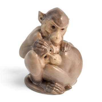 Royal Copenhagen - Beeldje - Monkey business - 1454/415 -