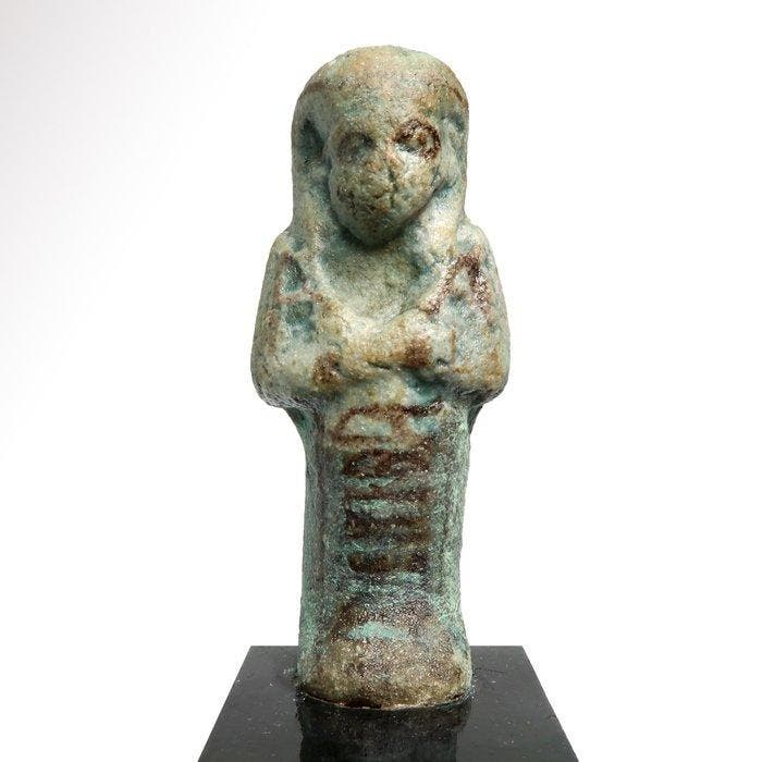 Oude Egypte, derde tussenperiode Faience Shabti voor, Antiek en Kunst, Antiek | Overige Antiek
