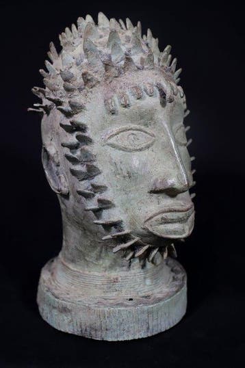 Figuur - Prachtig Hoofd Ife - 30 cm - Benin