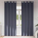 vidaXL Zwart-out Gordijnen met Ringen 2 pcs Antraciet 245 x, Verzenden, Nieuw