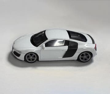 Schaalmodel 2007 Audi R8 Coupé (schaal 1:43, ca. 10x4x3 cm,, Ophalen of Verzenden, Nieuw