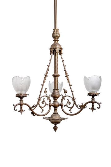 Klassieke Hanglamp, Hanglamp Antiek, Jaren 30, Ophalen of Verzenden