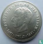 België 250 francs 1976 (NLD - grote B) 25 years Reign of.., Verzenden, Losse munt, Goud