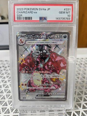 Pokémon - 1 Graded card - Charizard 331/190 Secret rare,, Nieuw