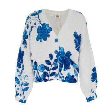 Princess goes Hollywood • wit vest bloemen • 36, Kleding | Dames, Truien en Vesten, Princess goes Hollywood, Verzenden, Wit, Nieuw