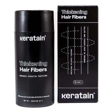 Keratain  Thickening Hair Fibers  Grey  25 gr, Verzenden, Nieuw