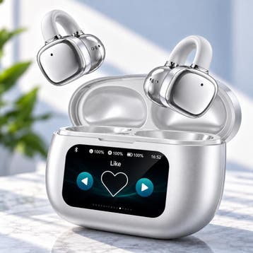 Draadloze open ear oordopjes met Mic – Bellen & Muziek – Tou, Verzenden, Nieuw