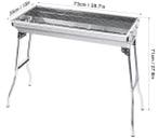 RVS Opvouwbare BBQ Grill Groot Formaat - Ideaal voor Camping, Verzenden, Nieuw