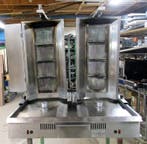 Dubbele Doner Grill met 4 branders, gas, Gebruikt