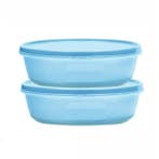 Tupperware 2 Ruimtekommen 1 l Blauw, Huis en Inrichting, Keuken | Tupperware, Ophalen of Verzenden, Nieuw, Blauw