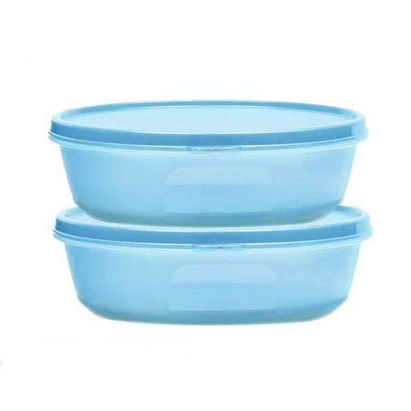 Tupperware 2 Ruimtekommen 1 l Blauw, Huis en Inrichting, Keuken | Tupperware, Blauw, Nieuw, Ophalen of Verzenden