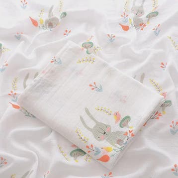 Dubbellaags Bamboe Katoen Muslin Baby Dekentje - Ademend en, Verzenden, Nieuw