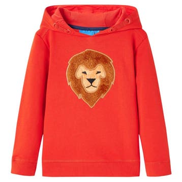 vidaXL Kindertrui met capuchon 116 rood, Verzenden, Nieuw