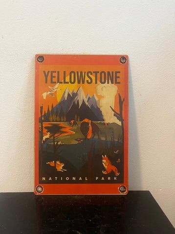 Vintage Yellowstone National Park reclamebord – Americana