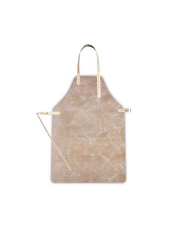 SpekLab Schort - Leer - Incl Borstzak - Camel - Beige, Verzenden, Nieuw