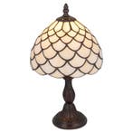 Tiffany tafellamp – Geschubd Glasdesign – Ø 20 × H 35,5 cm, Huis en Inrichting, Verzenden, Nieuw