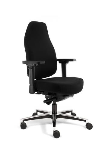 24 uurs bureaustoelen, bureaustoel lange mensen, Verzenden, Zwart, Nieuw, Bureaustoel
