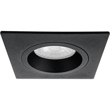GU10 Inbouwspot Set - Mat Zwart - Inbouw Vierkant - Philips, Ophalen of Verzenden, Nieuw, Plafondspot of Wandspot