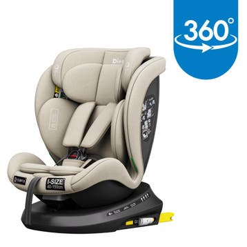 Ding Aiden Sand 40-150 cm 360° i-Size Autostoel, Kinderen en Baby's, Autostoeltjes, Verzenden, Nieuw, 15 t/m 36 kg, Isofix