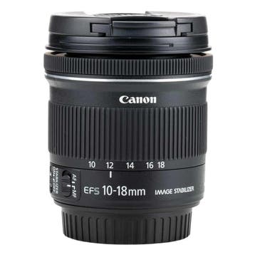 Canon EF-S 10-18mm f/4.5-5.6 IS STM met garantie, Gebruikt, Canon, Canon EF-S, Groothoeklens