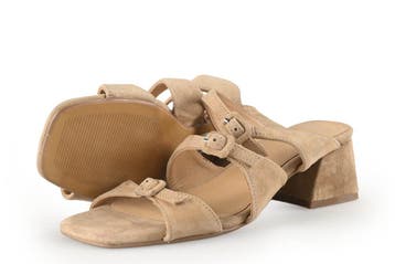Manfield Muiltjes in maat 37 Beige, Verzenden, Beige, Overige typen, Zo goed als nieuw