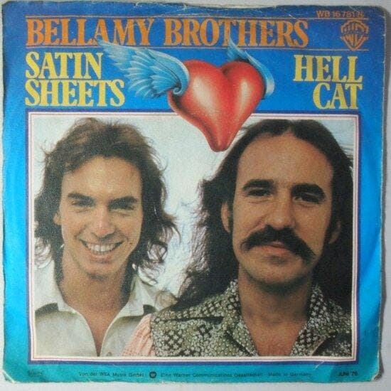 Bellamy Brothers - Satin sheets - Single, Cd's en Dvd's, Vinyl Singles, Verzenden