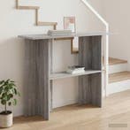 vidaXL Wandtafel Grijs sonoma 100 x 30 x 75 cm Bewerkt hout, Minder dan 50 cm, Verzenden, Nieuw, 75 cm of meer