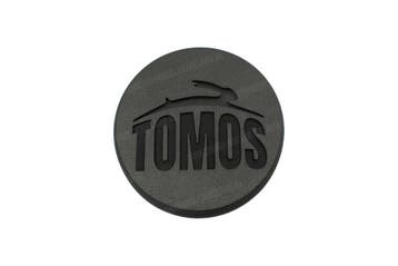 Tomos Afdekplaat met logo basic kickstartdeksel / vliegwi..., Ophalen of Verzenden, Nieuw, A.J. Bromfiets Parts B.V.