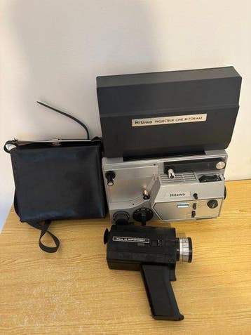 Hitawa Lot cinéma vintage - Projecteur bi-format et caméra