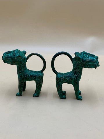 léopards - Hoofd van een figuur - leopars royal - stijl van