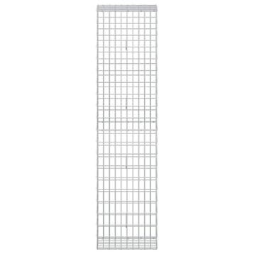 vidaXL Gabion met 5 mm Draad en 5x10 cm Gaas 50x30x200 cm, Verzenden, Nieuw, IJzer