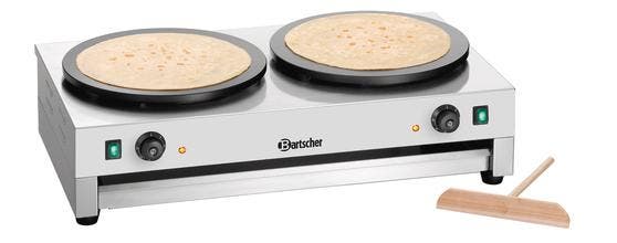 Bartscher Crêpe-bakplaat | RVS | Dubbel | 400 mm | 230 volt, Zakelijke goederen, Horeca | Keukenapparatuur, Verzenden