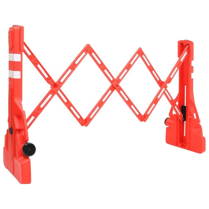 vidaXL Verkeersbarrières inklapbaar 210x50x105 cm rood, Huis en Inrichting, Woonaccessoires | Tekstborden en Spreuken, Nieuw, Verzenden